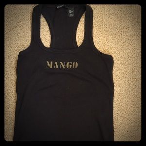 Mango black tank top